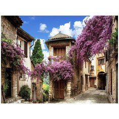 Фотообои "Улица в цветах", 3,60 x 2,70 м (Flizelini 1023-4F)