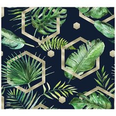 Фотообои DIVINO/T коллекцияПальмовые листья акварель (повторяющиеся) 300*270