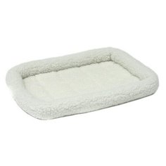 Лежак для собак и кошек MidWest Pet Bed флисовая 77х52 см белая