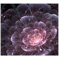 Фотообои DIVINO/T коллекцияРозовый светящийся цветок 300*270