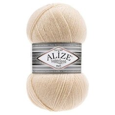 Пряжа Alize Superlana Tig (Суперлана Тиг) 681 светло-персиковый 25% шерсть, 75% акрил 100г 570м 5шт