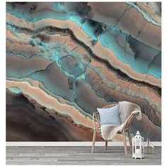 M04803 Фотообои Флизелиновые с виниловым покрытием Поверхности Мрамор Флюид 300х270 см Barton Wallpapers