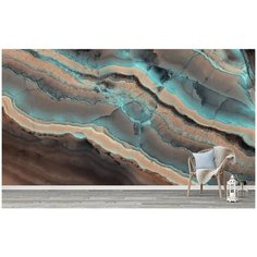 M04805 Фотообои Флизелиновые с виниловым покрытием Поверхности Мрамор Флюид 500х270 см Barton Wallpapers