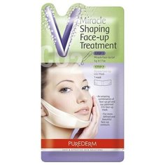 Корректирующая лифтинг маска для зоны подбородка Purederm Miracle Shaping Face Up Treatment