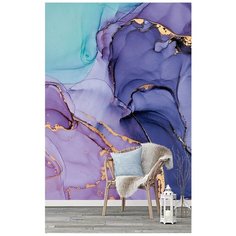 M05002 Фотообои Флизелиновые с виниловым покрытием Поверхности Мрамор Флюид 200х270 см Barton Wallpapers