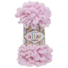 Пряжа Alize Puffy (Пуффи) 31 детский розовый 100% микрополиэстер 100г 9м 5шт