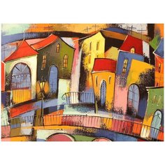 Подставки на пробке Сказочный город 40х29 см (4шт) Top Art Studio