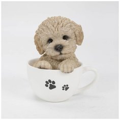 "Фигурка Щенок Пуделя в чашке 13х14,5см" Art Atelier