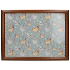 Поднос с подушкой Курочки несушки 44х34см Creative Tops