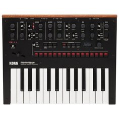 KORG MONOLOGUE-BK монофонический аналоговый синтезатор, основан на принципах старшей модели minilogue