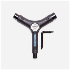 Ключ для скейтборда с плашкой универсальный Footwork Черный