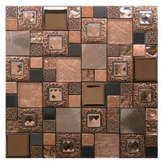 Мозаика (стекло,камень,керамика) Inter Matex Frame copper 30х30 см 5 шт