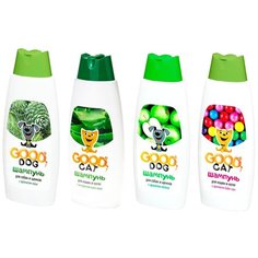 Микс из 4 шампуней для собак и щенков Good Dog (с ароматом яблока 250мл, хвои 250мл, BUBBLE GUM 250мл и с эстрактом алоэ вера 250мл)