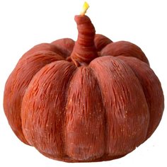 Свеча из воска "Тыква" коричневая
