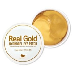 Антивозрастные гидрогелевые патчи с золотом и пептидами Real Gold «Prreti», 60 шт