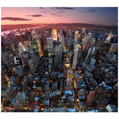 Фотообои DIVINO/L КоллекцияМегаполис на закате 300х270 см