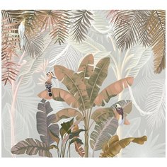 Фотообои DIVINO Бежево-зеленые банановые листья 300х270