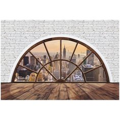 Фотообои DIVINO/P коллекцияВид на мегаполис из окна 400х270