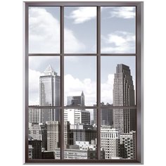 Фотообои DIVINO/T коллекцияВид из окна на мегаполис 200х270