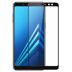 Защитное закаленное стекло Lava для Samsung Galaxy A6 (2018) Full Glue (полная проклейка)