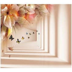Фотообои DIVINO/T коллекцияТуннель с бабочками 300х270