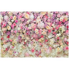 Фотообои DIVINO/E коллекцияСтена цветов 400х270 см