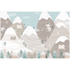 Фотообои DIVINO/T коллекцияЗаснеженный город 400х270