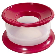 Миска непроливайка 1,3л+0,8л PICNIK для воды и корма пластик, красный Georplast