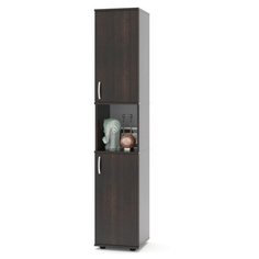 ШУ-12 Стеллаж с дверками (34,2х37,2х182,7) (ЛДСП венге_) Сокол