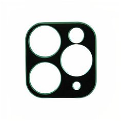 Защитная рамка Lava для камеры iPhone 11 Pro / 11 Pro Max Metal, черный/зеленый
