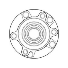 HAFT RV0201 Ступица колеса с интегрированным подшипником