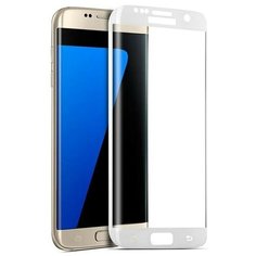Защитное закаленное стекло Lava для Samsung Galaxy S7 Edge, белая рамка