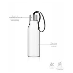 Бутылка для воды 500 мл, черная, 503022, EVA SOLO