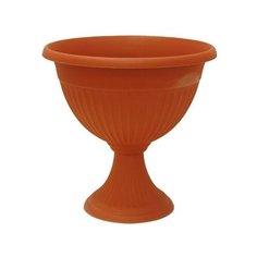 Кашпо-вазон Ливия D310мм низкий_Терракотовый М 3111 (пластик) Idea (М Пластика)