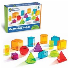 Развивающий игровой набор Learning Resources "Объемные геометрические фигуры". Знакомство с объёмом