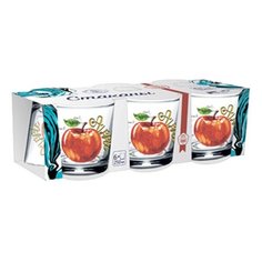 Набор стаканов 6шт "Полезный яблоко" 250мл 05с1249 ОСЗ