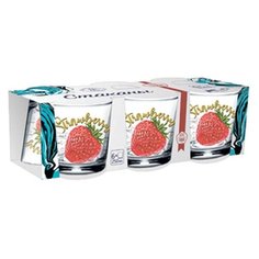 Набор стаканов 6шт "Полезный клубника" 250мл 05с1249 ОСЗ