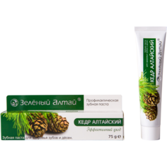 Зубная паста Кедр Алтайский, Зеленый Алтай, 75гр.