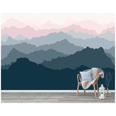 N01504 Фотообои Флизелиновые с виниловым покрытием Природа "Горы" 400х270 см Barton Wallpapers