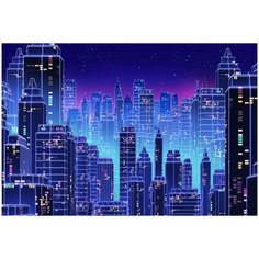 Фотообои DIVINO/T коллекцияНеоновый город 400х270