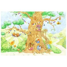 Фотообои DIVINO/T коллекцияСказочное дерево с животными 400*270