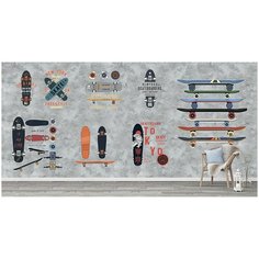 K03906-03 Фотообои Флизелиновые с виниловым покрытием для подростков Граффити Скейты 600х270 см Barton Wallpapers