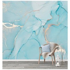 M04903 Фотообои Флизелиновые с виниловым покрытием Поверхности Мрамор Флюид 300х270 см Barton Wallpapers