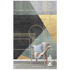 M03602 Фотообои Флизелиновые с виниловым покрытием Геометрия Бетон 200х270 см Barton Wallpapers