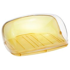 Хлебница Кристалл малая_Жёлтый прозрачный М 1185 (пластик) Idea (М Пластика)