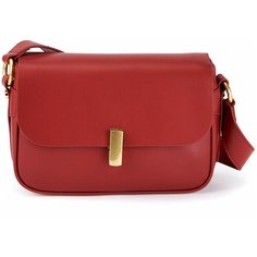 JS-9968-12 красная сумка женская (кожа) Janes Story