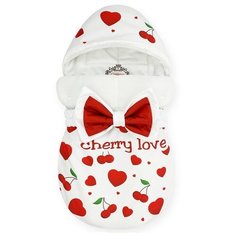 Конверт "Bambino" принт "Cherry Love" Флис Зима, арт. CHM-25425-Z