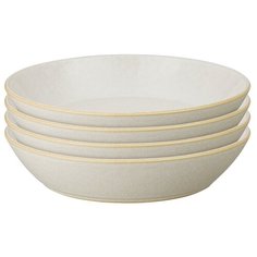 "Блюдо для пасты 22см, 750мл (набор 4шт) Импрессия кремовый" Denby
