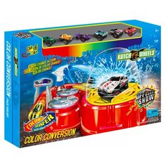 Игрушечный трек "Hot wheel" с автомойкой самообслуживания и 6 машинками Mattel