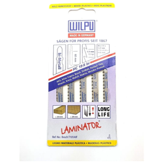Пилки для лобзика WILPU HC 19 R bi (по ламинату)